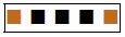 The 100 Ω resistor has 3 black and 2 brown bands