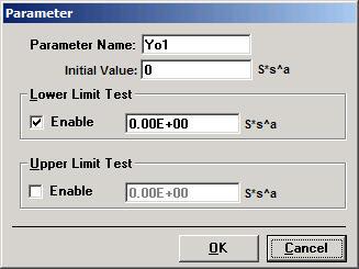 Parameter default windows