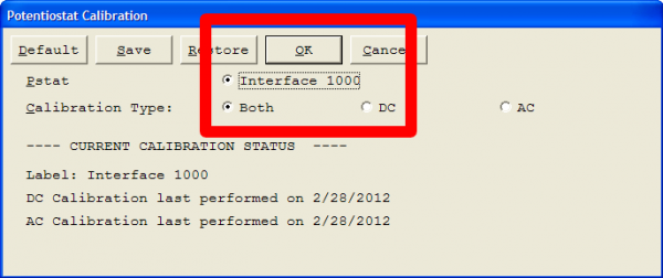 Select the Instrument to calibrate