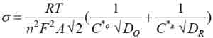 Warburg coefficient