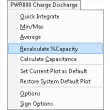 Charge Discharge Analysis Menu