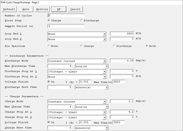 Page 2 of the CCD set-up screen