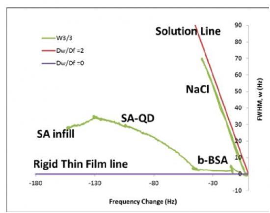 theoretical “solution” and “rigid thin film” limit lines