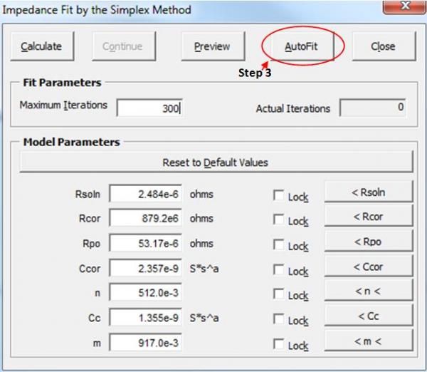 impedance fit window