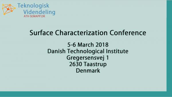 Surface Characterization Conference