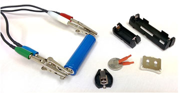 Battery Testing Equipment - Battery Connectors Cylindrical/Coin Cell Batteries