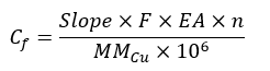 calibration factor
