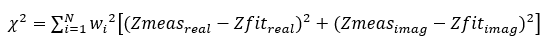 ChiSq = Squared Sum of weighted Residuals