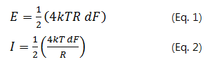 Johnson noise across a resistor represents a fundamental physical limitation. 