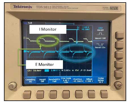 oscilloscope screen