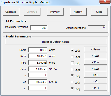 parameter setup