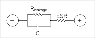 Randles equivalent circuit for modeling super-capacitors