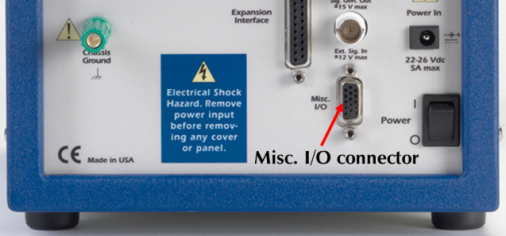 Referencre 3000 Potentiostat -  rear panel