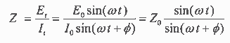 AC Circuit Theory and Representation of Complex Impedance Values